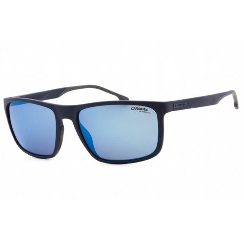 Men's Sunglasses - Blue Rectangular Full Rim Frame / 8047/S 0PJP XT - Carrera - Modalova