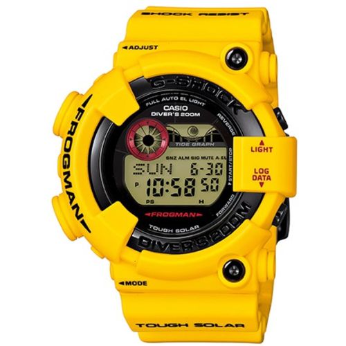 Men's Watch - G-Shock Frogman Black Digital Dial Yellow Strap / GF-8230E-9CR - Casio - Modalova
