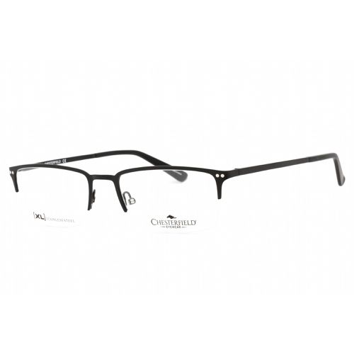 Men's Eyeglasses - Matte Black Half Rim Rectangular / CH 84XL 0003 00 - Chesterfield - Modalova