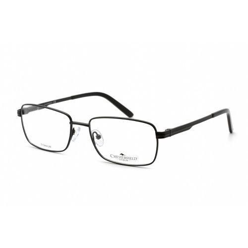 Men's Eyeglasses - Matte Black Metal Rectangular Frame / 887T 0003 00 - Chesterfield - Modalova