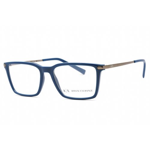 Women's Eyeglasses - Blue Square Frame Clear Demo Lens / 0AX3077 8212 - Armani Exchange - Modalova