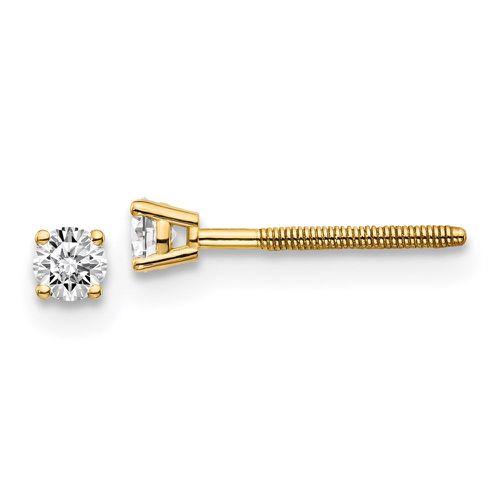 Ky .15ct. SI3 G-I Diamond Stud Thread on/off Post Earrings - Jewelry - Modalova