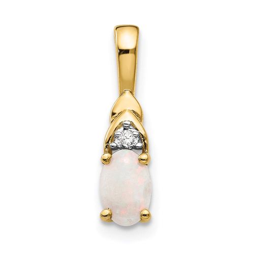 K Opal and Diamond Pendant - Jewelry - Modalova