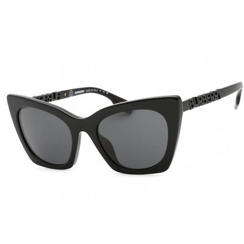 Women's Sunglasses - Black Cat Eye Frame Dark Grey Lens / 0BE4372U 300187 - BURBERRY - Modalova