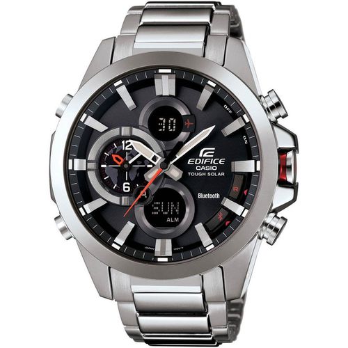 Men's Bluetooth Watch - Edifice Quartz Bracelet Black Dial / ECB500D-1A - Casio - Modalova