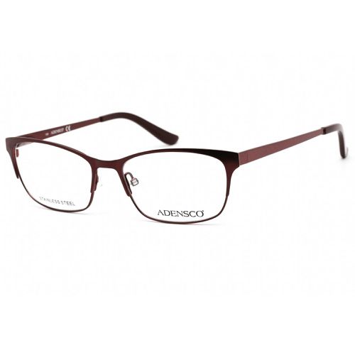 Unisex Eyeglasses - Burgundy Full Rim Rectangular Frame / Ad 211 0YAN 00 - Adensco - Modalova