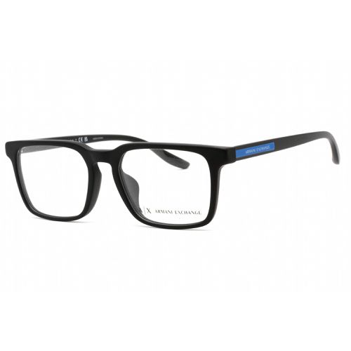Men's Eyeglasses - Matte Black Frame Clear Demo Lens / 0AX3081F 8078 - Armani Exchange - Modalova