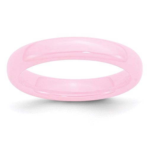 Ceramic Pink 4mm Polished Band - Chisel - Modalova