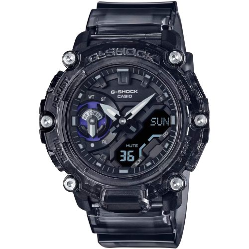 Men's Watch - G-Shock Analog Digital Alarm Black Dial Resin Strap / GA2200SKL-8A - Casio - Modalova
