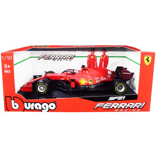 Diecast Model Car - Ferrari SF21 #16 Charles Leclerc Formula One F1 - Bburago - Modalova