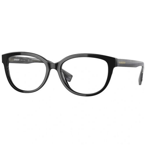 Women's Eyeglasses - Black Acetate Frame Clear Demo Lens / 0BE2357 3980 - BURBERRY - Modalova