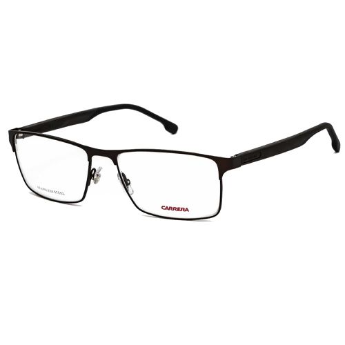 Unisex Eyeglasses - Brown Metal Rectangular Full Rim / 8863 009Q 00 - Carrera - Modalova