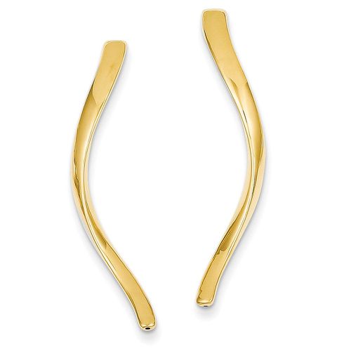 K Long Curled Post Earrings - Jewelry - Modalova
