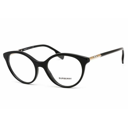 Women's Eyeglasses - Black Round Acetate Frame Clear Lens / 0BE2349 3001 - BURBERRY - Modalova