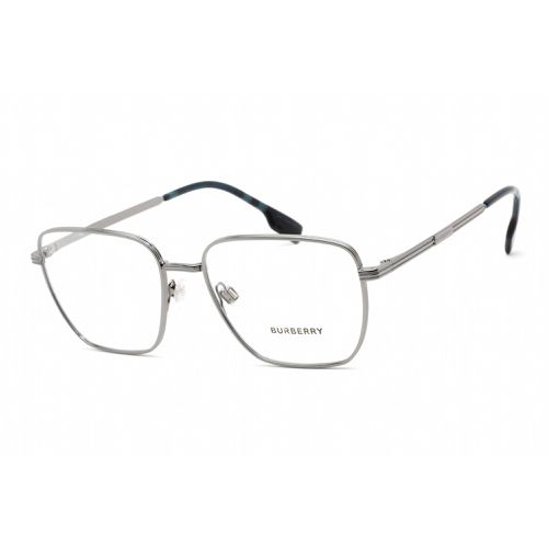 Men's Eyeglasses - Clear Lens Gunmetal Metal Square Frame / 0BE1368 1003 - BURBERRY - Modalova