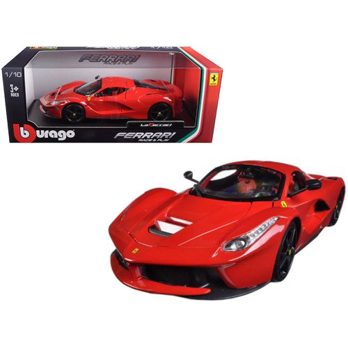 Scale Diecast Model Car - Ferrari LaFerrari F70 Red with Black Wheels - Bburago - Modalova