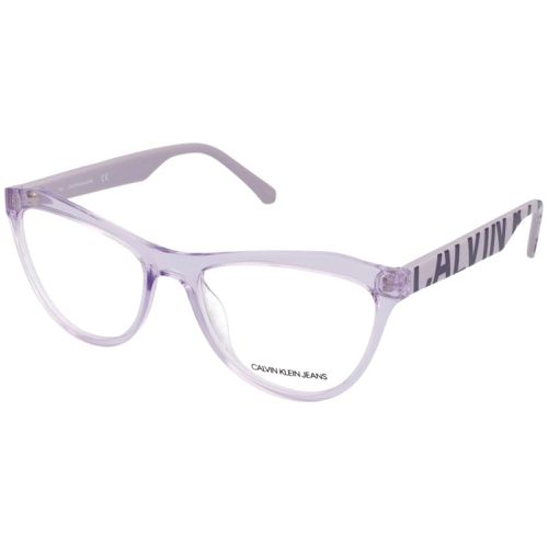 Women's Eyeglasses - Crystal Lilac Plastic Frame / CKJ19521 550 - Calvin Klein Jeans - Modalova