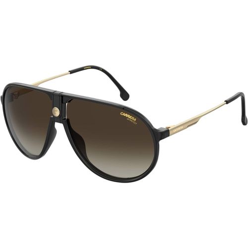 Unisex Sunglasses - Black Full Rim Frame Brown Gradient Lens / 1034/S 0807 - Carrera - Modalova