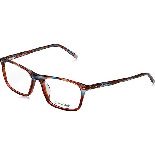 Men's Eyeglasses - Striped Azure Tortoise Frame / CK5968 486 - Calvin Klein - Modalova