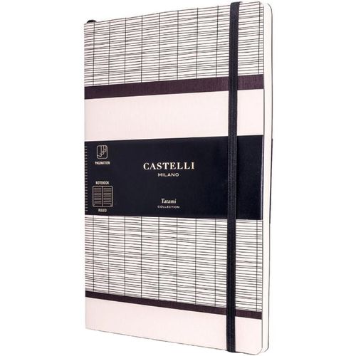 Notebook - Tatami Card Cover Medium A5, Ruled, White Milk / QC6B4-003 - Castelli - Modalova