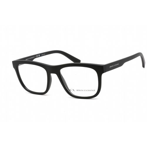 Unisex Eyeglasses - Black Plastic Square Shape Frame / AX3050 8078 - Armani Exchange - Modalova