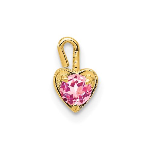 Ky October Synthetic Birthstone Heart Charm - Jewelry - Modalova