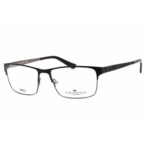 Men's Eyeglasses - Black/Gunmetal Metal Rectangular Frame / 34 XL 0RD2 00 - Chesterfield - Modalova