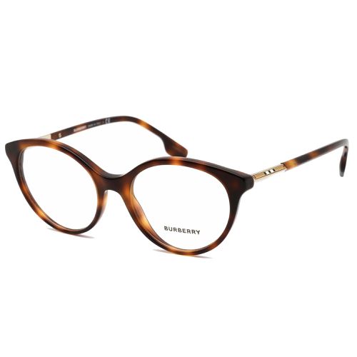Women's Eyeglasses - Havana Acetate Frame Clear Demo Lens / 0BE2349 3316 - BURBERRY - Modalova