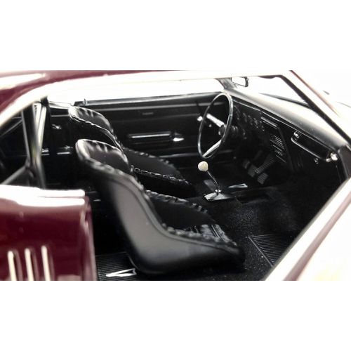 Diecast Model Car - Drag Outlaws 1968 Pontiac Firebird Maroon Metallic - ACME - Modalova