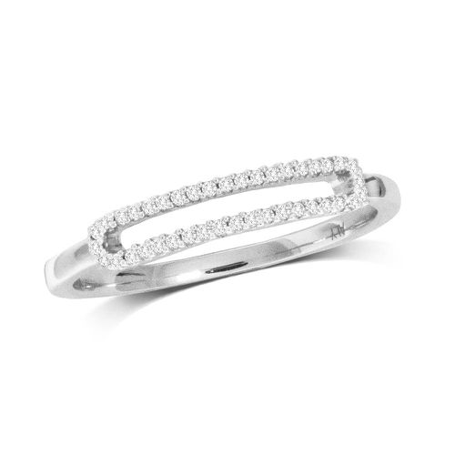 K White Gold 1/10 Ct.Tw.Diamond Fashion Ring - Star Significance - Modalova