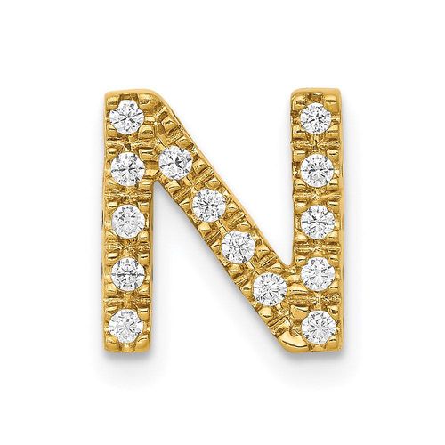 K Diamond Initial N Charm - Jewelry - Modalova