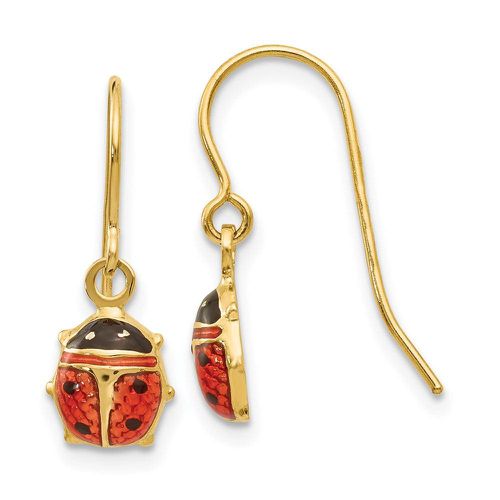 K Enameled Ladybug Dangle Earrings - Jewelry - Modalova