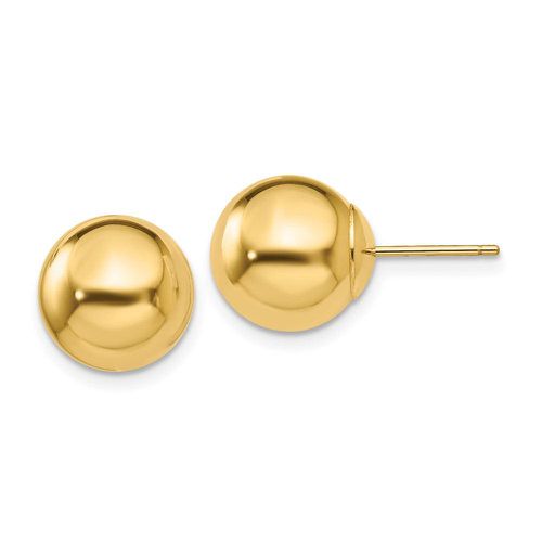 K Polished 10mm Ball Post Earrings - Jewelry - Modalova