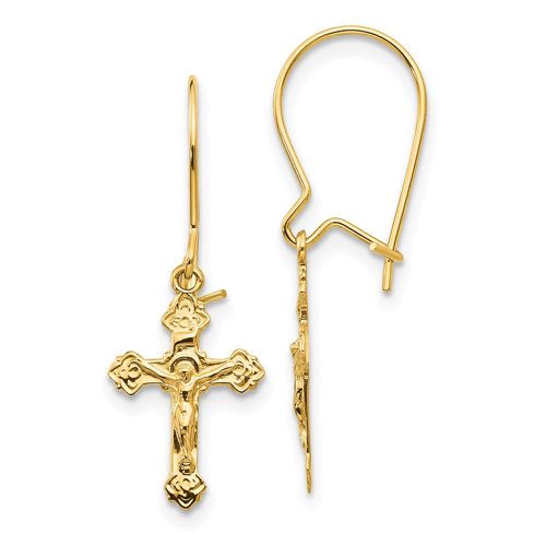 K Polished Crucifix Earrings - Jewelry - Modalova