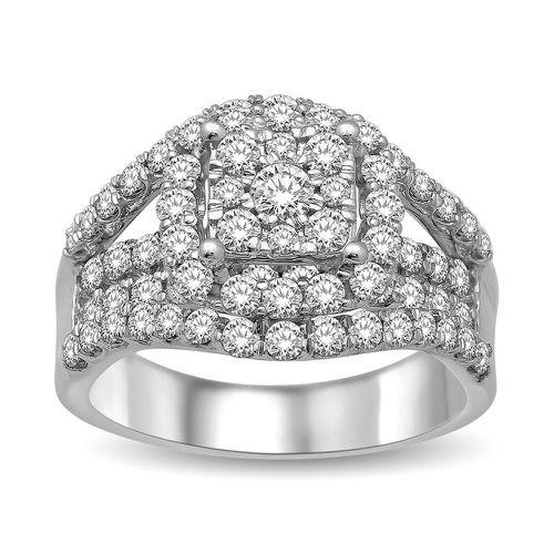 K White Gold 1 9/10 Ct.Tw. Diamond Engagement Ring - Star Significance - Modalova