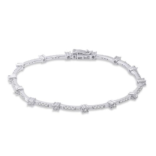 K White Gold 1 Ctw Diamond Fashion Bracelet - Star Significance - Modalova