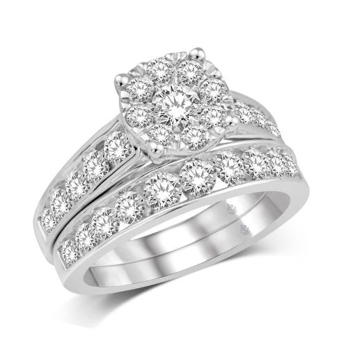 K White Gold 2 Ct.Tw. Diamond Fashion Bridal - Star Significance - Modalova
