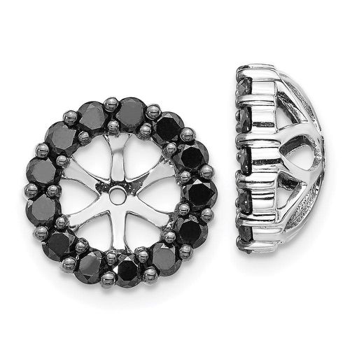 K White Gold Black Diamond Earring Jackets - Jewelry - Modalova