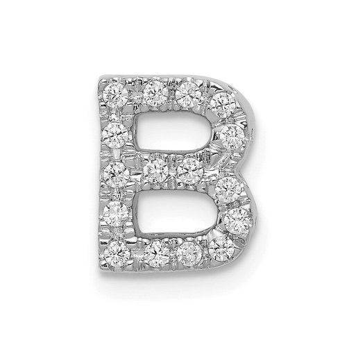 K White Gold Diamond Initial B Charm - Jewelry - Modalova