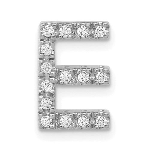 K White Gold Diamond Initial E Charm - Jewelry - Modalova
