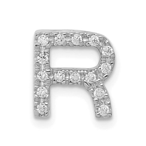 K White Gold Diamond Initial R Charm - Jewelry - Modalova