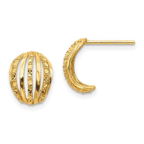 K Textured Post Earrings - Jewelry - Modalova