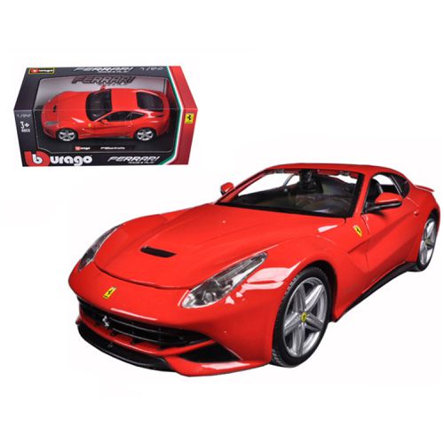 Scale Diecast Model Car - Ferrari F12 Berlinetta Opening Doors Red - Bburago - Modalova