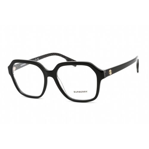 Women's Eyeglasses - Black Print Crystal Plastic Square Frame / 0BE2358 3977 - BURBERRY - Modalova