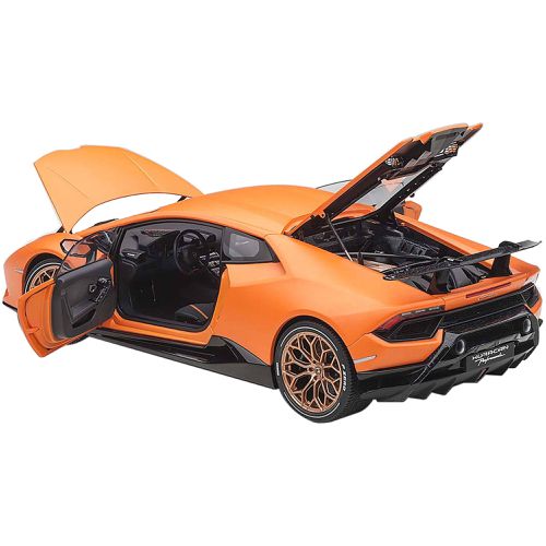 Model Car - Lamborghini Huracan Arancio Anthaeus/Matt Orange and Gold - Autoart - Modalova