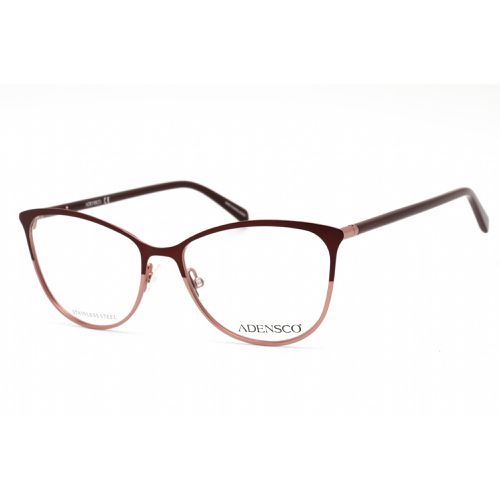 Men's Eyeglasses - Burgundy Stainless Steel Cat Eye Frame / AD 240 07W5 00 - Adensco - Modalova