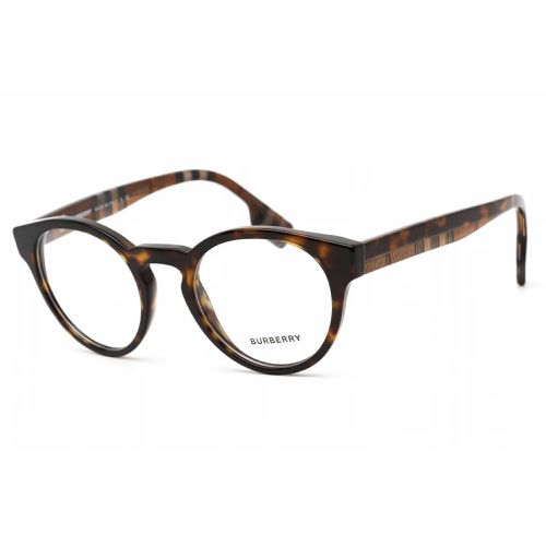Unisex Eyeglasses - Dark Havana Round Full Rim Acetate Frame / 0BE2354 3991 - BURBERRY - Modalova
