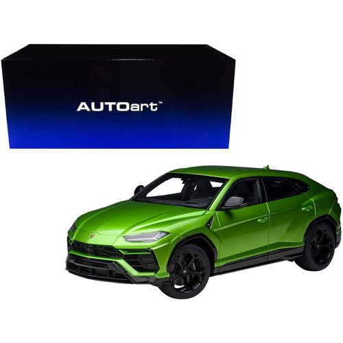 Model Car - Lamborghini Urus Verde with Rubber Tires Pearl Green - Autoart - Modalova