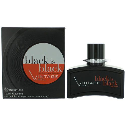 Black is Black Vintage Vinyl by , 3.4 oz Eau De Toilette Spray for Men - Nuparfums - Modalova