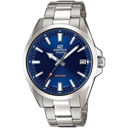 Men's Watch - Edifice Blue Dial Stainless Steel Bracelet G-Shock / EFV100D-2A - Casio - Modalova